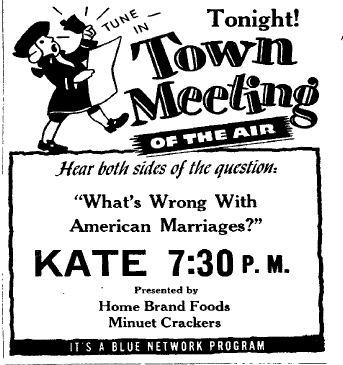 (image for) AMERICA'S TOWN MEETINGS OF THE AIR