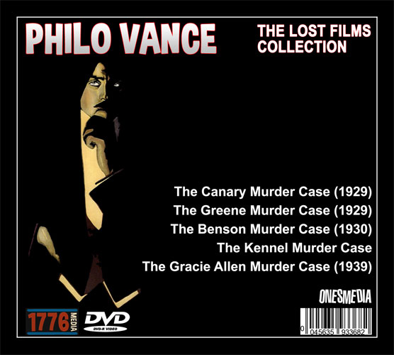 (image for) THE PHILO VANCE LOST FILMS COLLECTION