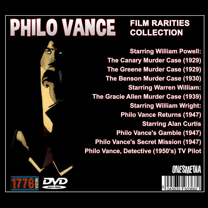 (image for) PHILO VANCE FILM RARITIES COLLECTION